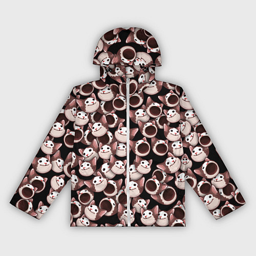 Женская ветровка Popping cats / 3D-Белый – фото 1