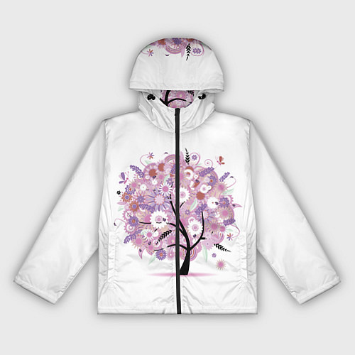 Женская ветровка Цветочное Дерево / 3D-Черный – фото 1