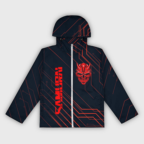 Женская ветровка CYBERPUNK 2077 samurai / 3D-Белый – фото 1