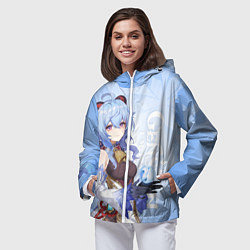 Ветровка с капюшоном женская GENSHIN IMPACT, ГАНЬ ЮЙ, цвет: 3D-белый — фото 2