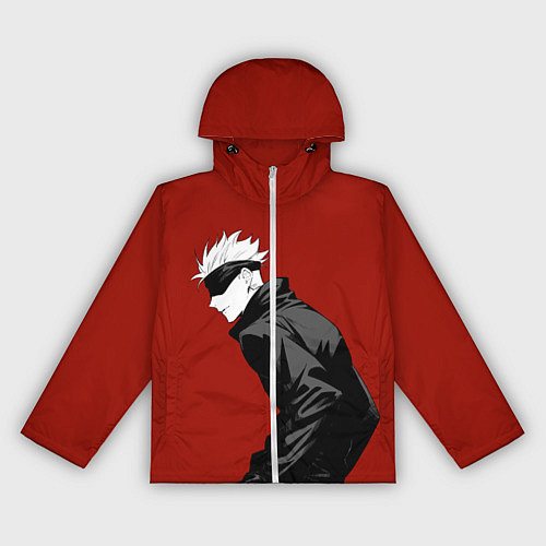 Женская ветровка Годжо Магическая Битва арт02 / 3D-Белый – фото 1