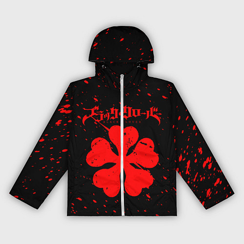 Женская ветровка ЧЕРНЫЙ КЛЕВЕР АНИМЕ, / 3D-Белый – фото 1