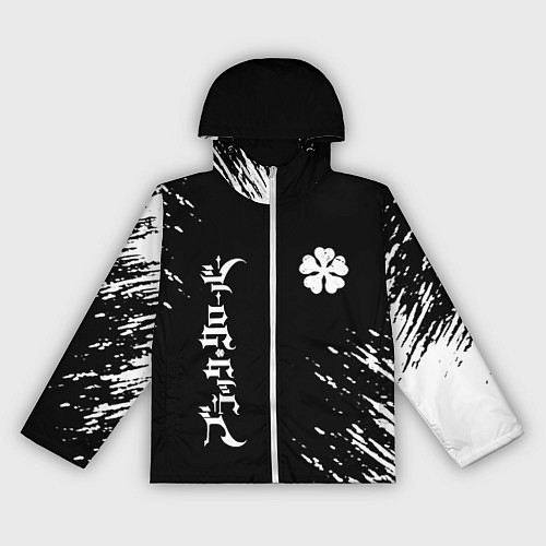 Женская ветровка Черный клевер / 3D-Белый – фото 1