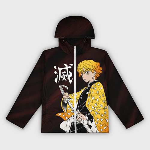 Женская ветровка КЛИНОК РАССЕКАЮЩИЙ ДЕМОНОВ / 3D-Белый – фото 1