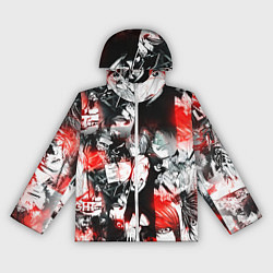 Ветровка с капюшоном женская ТЕТРАДЬ СМЕРТИ, цвет: 3D-белый