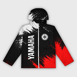 Ветровка с капюшоном женская YAMAHA ЯМАХА, цвет: 3D-белый