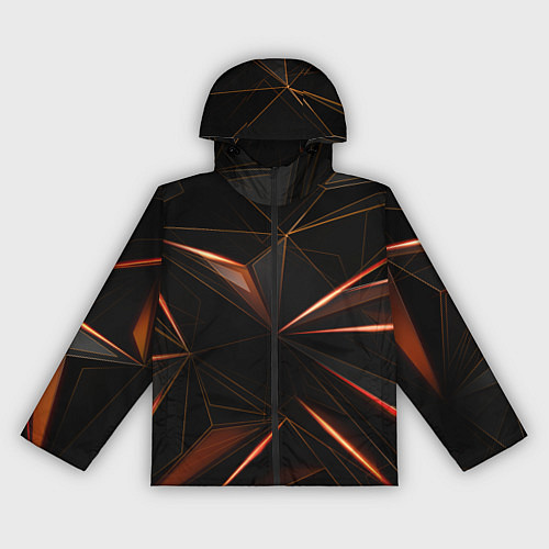 Женская ветровка Геометрическая Абстракция / 3D-Черный – фото 1