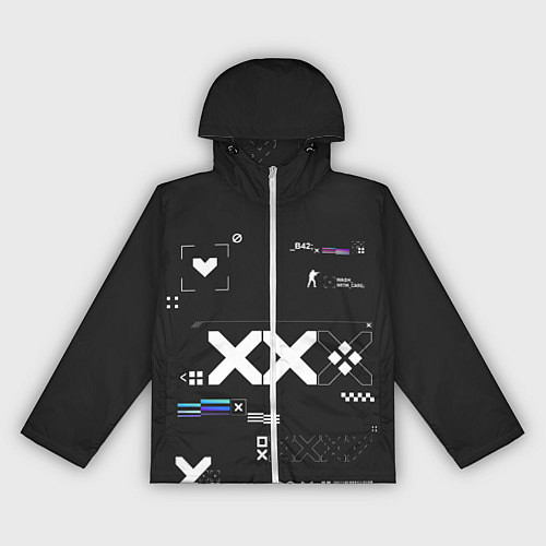 Женская ветровка Desert Eagle: Printstream Graphite / 3D-Белый – фото 1