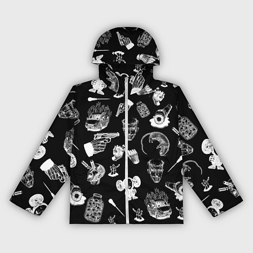 Женская ветровка КРОВОСТОК ТАТУИРОВКИ / 3D-Белый – фото 1