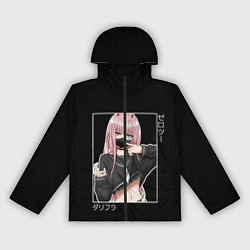 Ветровка с капюшоном женская Zero Two, цвет: 3D-черный