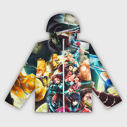 Женская ветровка КЛИНОК РАССЕКАЮЩИЙ ДЕМОНОВ ПЕРСОНАЖИ / 3D-Белый – фото 1