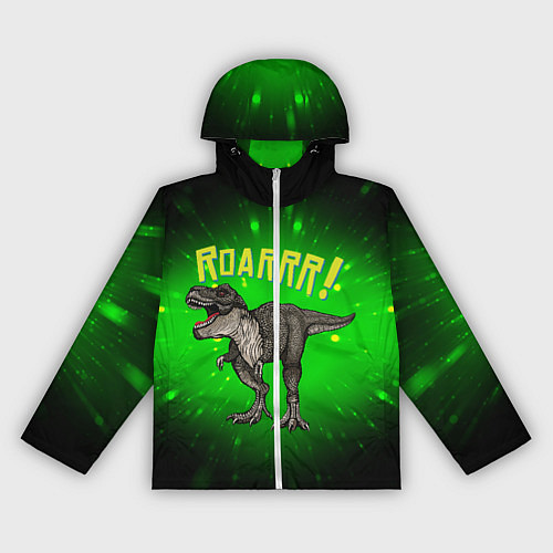 Женская ветровка Roarrr! Динозавр T-rex / 3D-Белый – фото 1