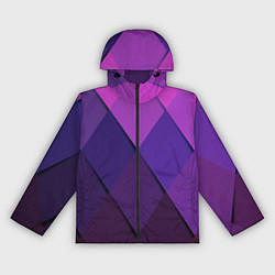 Ветровка с капюшоном женская Спортивный ромб, цвет: 3D-черный
