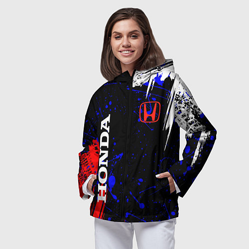 Женская ветровка HONDA / 3D-Черный – фото 3