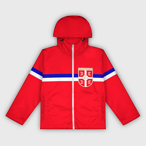 Женская ветровка Сборная Сербии / 3D-Белый – фото 1