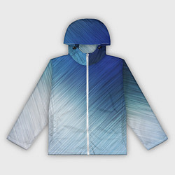 Ветровка с капюшоном женская Текстура Оттенки льда, цвет: 3D-белый