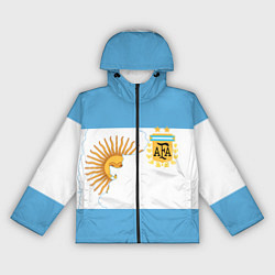 Ветровка с капюшоном женская Сборная Аргентины, цвет: 3D-черный