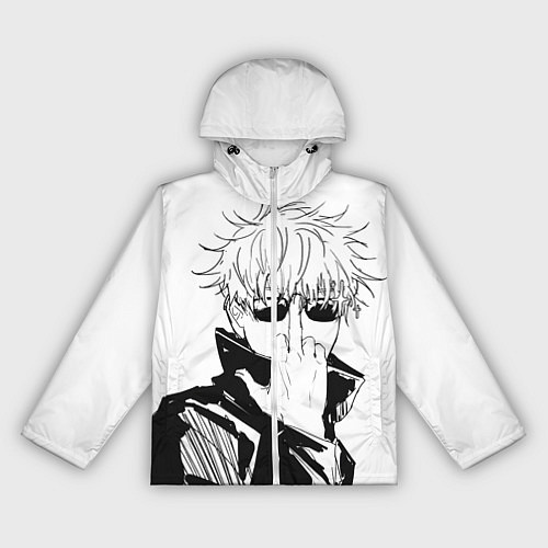 Женская ветровка Магическая битва Годжо / 3D-Белый – фото 1