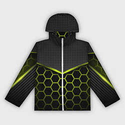 Ветровка с капюшоном женская 3D СОТЫ ОБЪЕМНАЯ БРОНЯ, цвет: 3D-белый