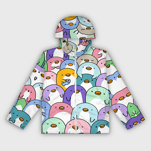 Женская ветровка Пингвины / 3D-Белый – фото 1