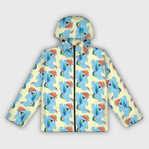 Женская ветровка Rainbow Dash / 3D-Черный – фото 1