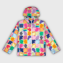 Ветровка с капюшоном женская Команда пони, цвет: 3D-белый