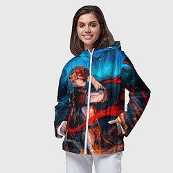 Ветровка с капюшоном женская Tartaglia art, цвет: 3D-белый — фото 2