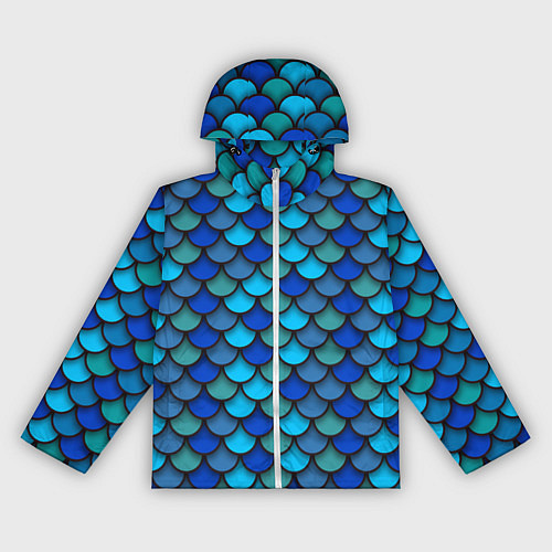 Женская ветровка Чешуя рыбы / 3D-Белый – фото 1