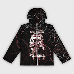 Ветровка с капюшоном женская Ragnarr, цвет: 3D-белый