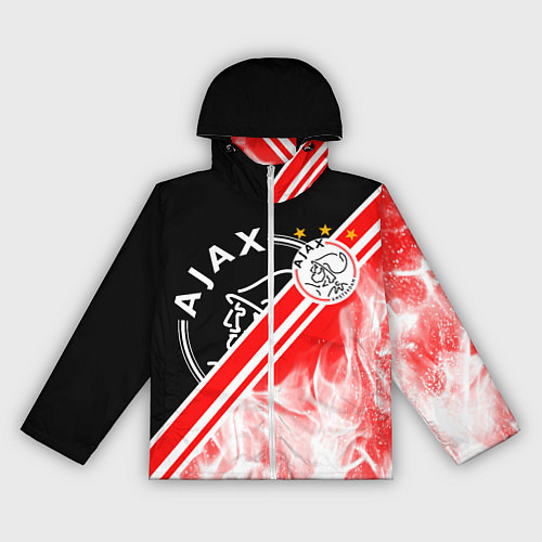 Женская ветровка FC AJAX AMSTERDAM ФК АЯКС / 3D-Белый – фото 1