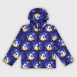 Ветровка с капюшоном женская Sonic pattern, цвет: 3D-черный