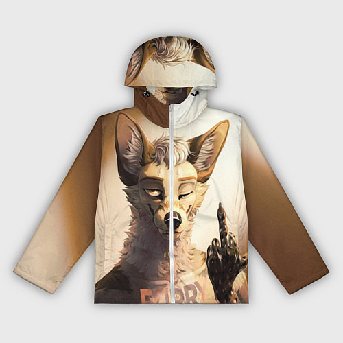 Женская ветровка Furry jackal / 3D-Белый – фото 1