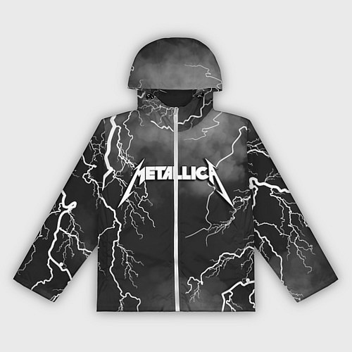 Женская ветровка METALLICA РАЗРЯД МОЛНИИ / 3D-Белый – фото 1