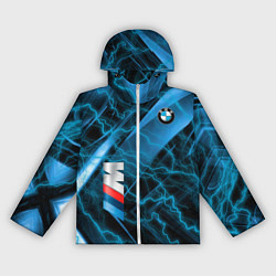 Ветровка с капюшоном женская BMW, цвет: 3D-белый
