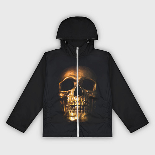 Женская ветровка Golden Skull / 3D-Белый – фото 1