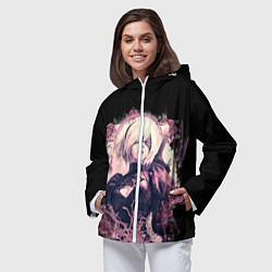 Ветровка с капюшоном женская 2B ROSES, цвет: 3D-белый — фото 2