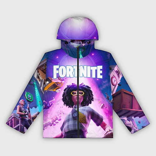 Женская ветровка Фортнайт Доктор Слоун - 7 сезон / 3D-Черный – фото 1