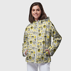 Ветровка с капюшоном женская Кубок Дэвиса, цвет: 3D-белый — фото 2