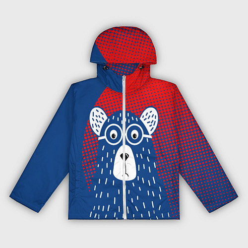 Женская ветровка Медведь / 3D-Белый – фото 1