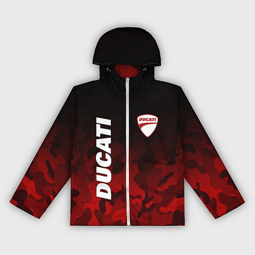 Женская ветровка DUCATI ДУКАТИ КАМУФЛЯЖ / 3D-Белый – фото 1