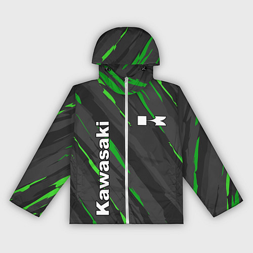 Женская ветровка KAWASAKI КАВАСАКИ SPORT / 3D-Белый – фото 1