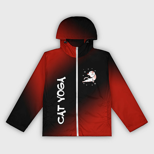 Женская ветровка Yoga Cat - Gradient / 3D-Белый – фото 1