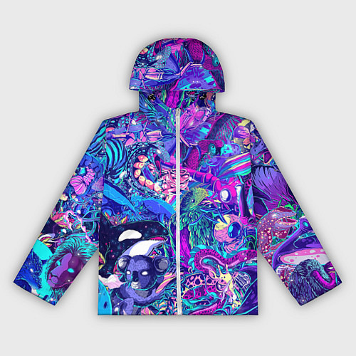 Женская ветровка Неоновые Звери / 3D-Белый – фото 1