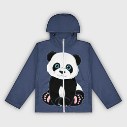 Ветровка с капюшоном женская Милая Панда Sweet Panda, цвет: 3D-белый