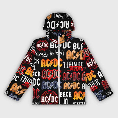 Женская ветровка AC DC LOGOBOMBING / 3D-Белый – фото 1