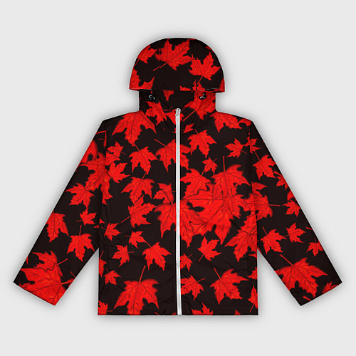 Женская ветровка Осенние листья / 3D-Белый – фото 1