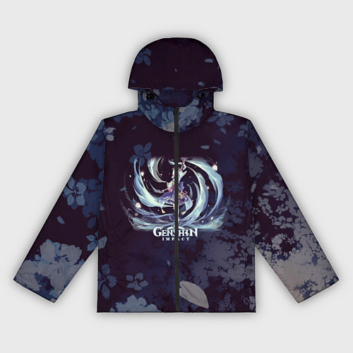 Женская ветровка Genshin Impact - Аяка / 3D-Черный – фото 1