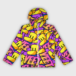 Ветровка с капюшоном женская ROBLOX РОБЛОКС YEET, цвет: 3D-белый