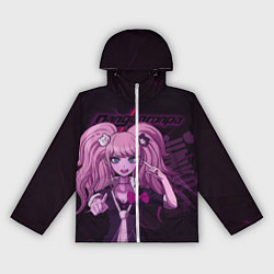 Ветровка с капюшоном женская Джунко Эношима Данганронпа, цвет: 3D-белый