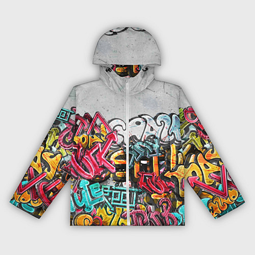 Женская ветровка Graffiti on the wall / 3D-Белый – фото 1